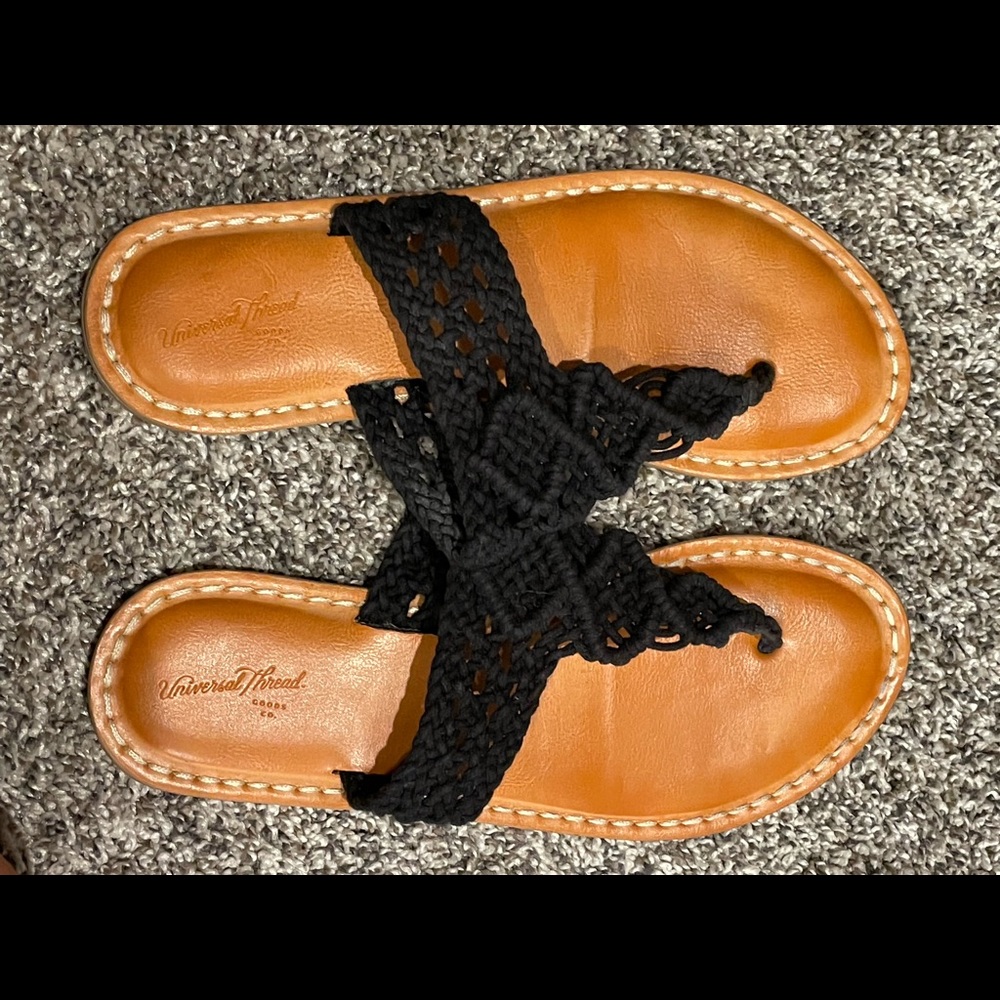 Crochet sandals